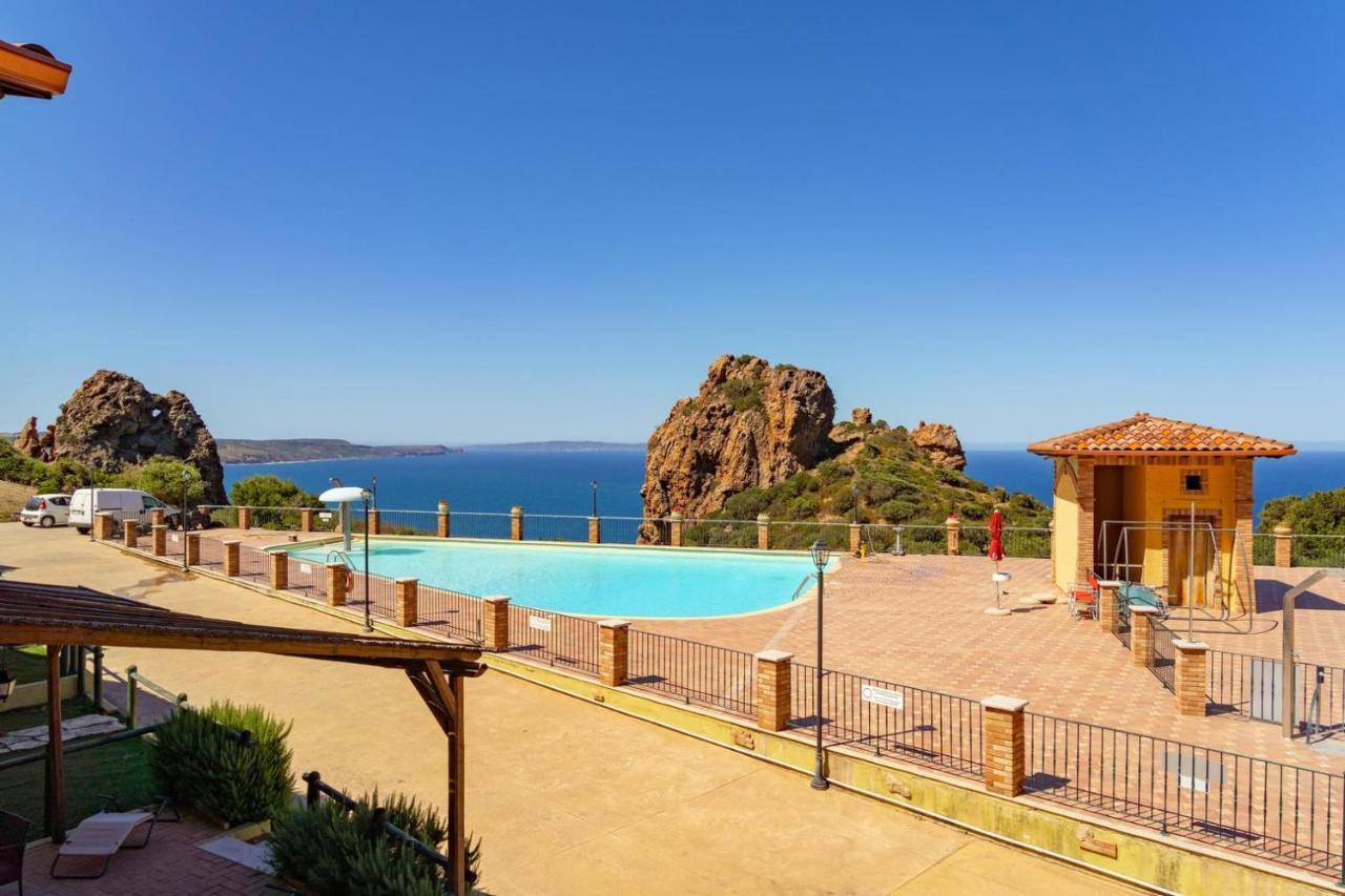 Nebida L'Estasi Tanca Piras A Bordo Piscina Con Vista Mare 빌라 외부 사진