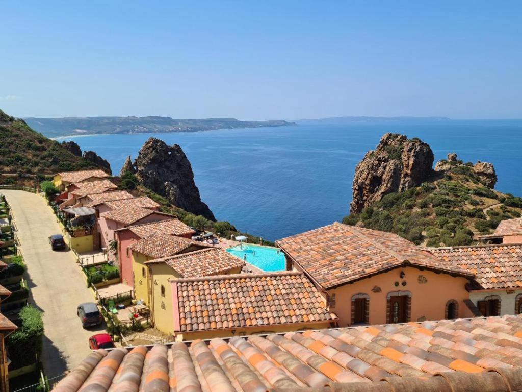 Nebida L'Estasi Tanca Piras A Bordo Piscina Con Vista Mare 빌라 외부 사진